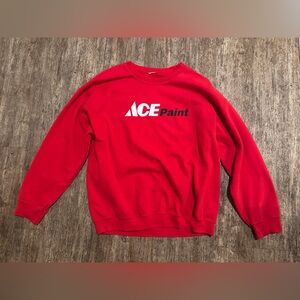 Men's Vibrant Red Crewneck Sweater